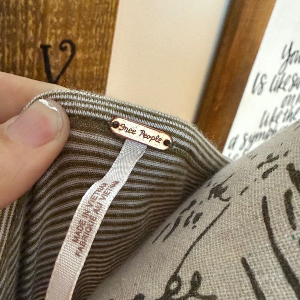 Free People Penelope Puff Striped Long Sleeve Blouse - Picture 4 of 12